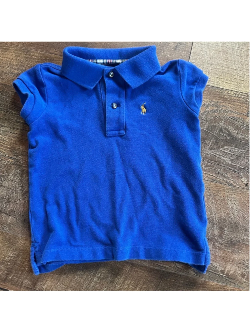 Boys Ralph Lauren Polo Shirt Size 3/3T Blue Summer